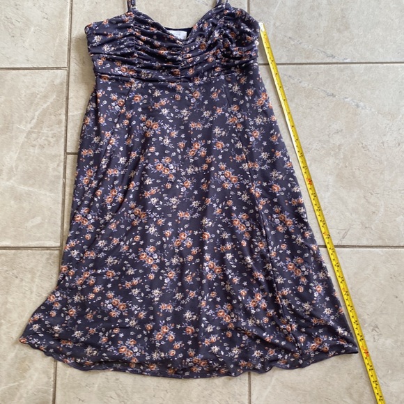 Kirious LA Dusty Blue Floral Mesh Tank Top Dress - Picture 5 of 8